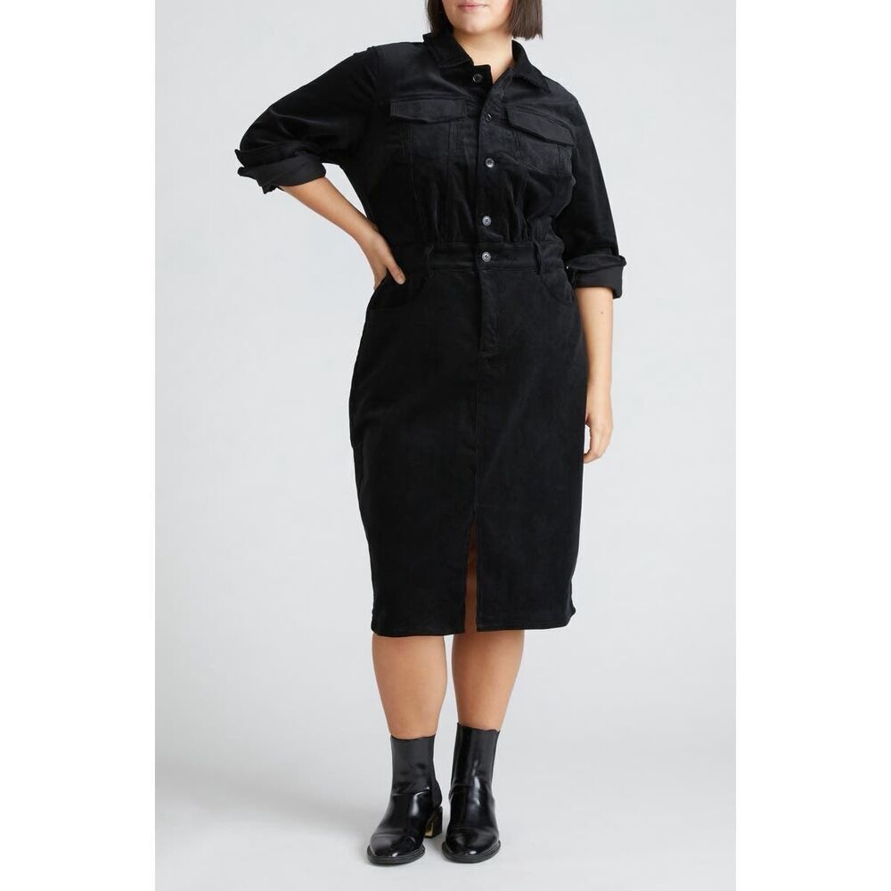 New Universal Standard Corduroy Shirtdress Size S